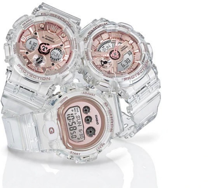 Obrázek Casio G-Shock Transparent x Rose gold