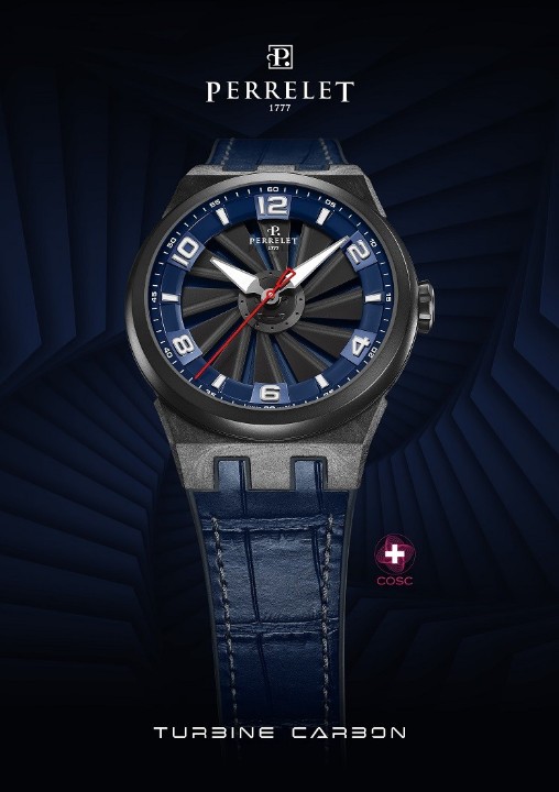 Obrázek Perrelet Turbine Carbon Midnight Blue