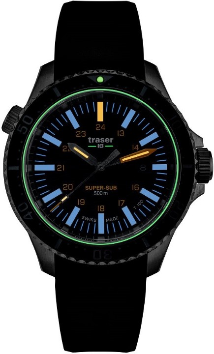 Obrázek Traser P67 Diver T100 Blue + UV svítilna zdarma