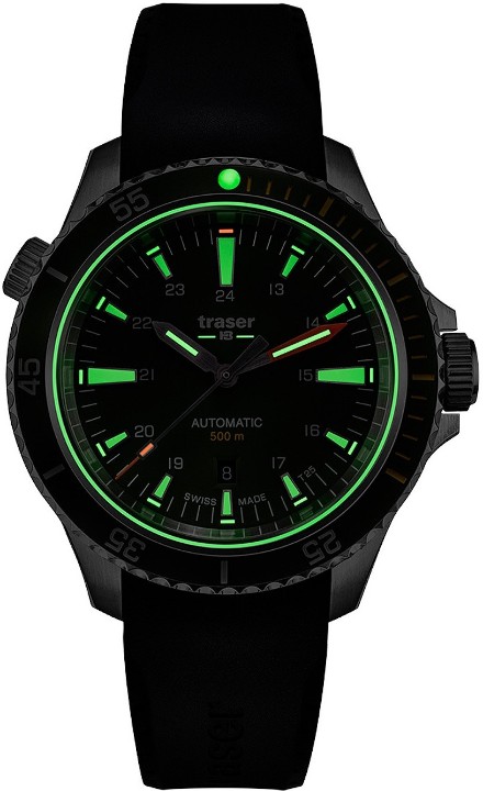 Obrázek Traser P67 Diver Automatic Green + UV svítilna zdarma