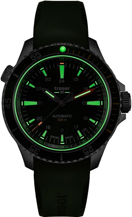 Obrázek Traser P67 Diver Automatic Green + UV svítilna zdarma