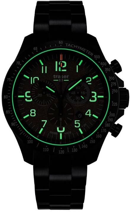 Obrázek Traser P67 Officer Pro Chronograph Khaki + UV svítilna zdarma