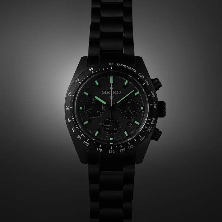 Obrázek Seiko Prospex Speedtimer Solar Chronograph The Black Series