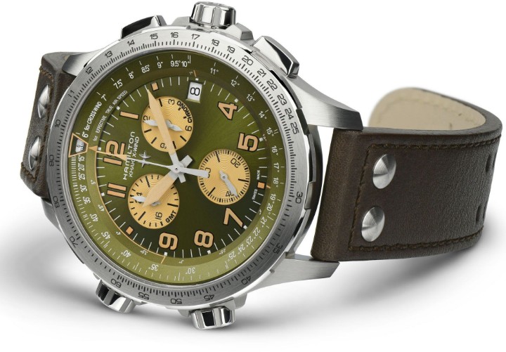 Obrázek Hamilton Khaki Aviation X-Wind GMT Chrono Quartz