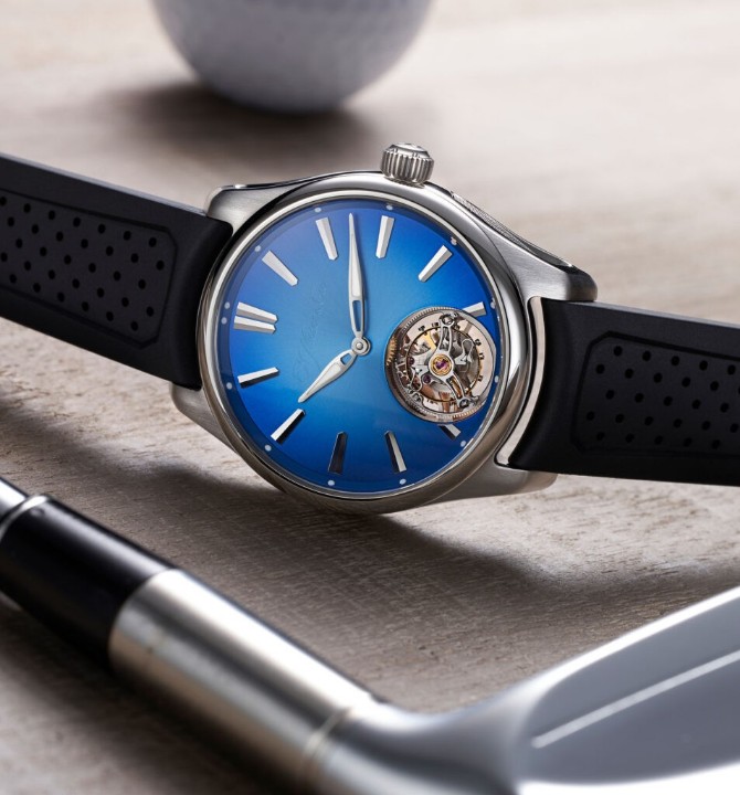 Obrázek H. Moser & Cie Pioneer Tourbillon Arctic Blue