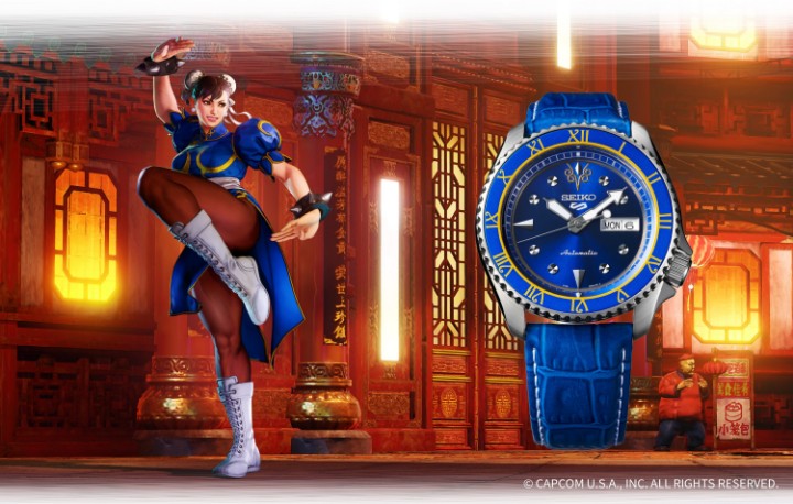 Obrázek Seiko 5 Sports Street Fighter V Limited Edition CHUN-LI - Blue Jade