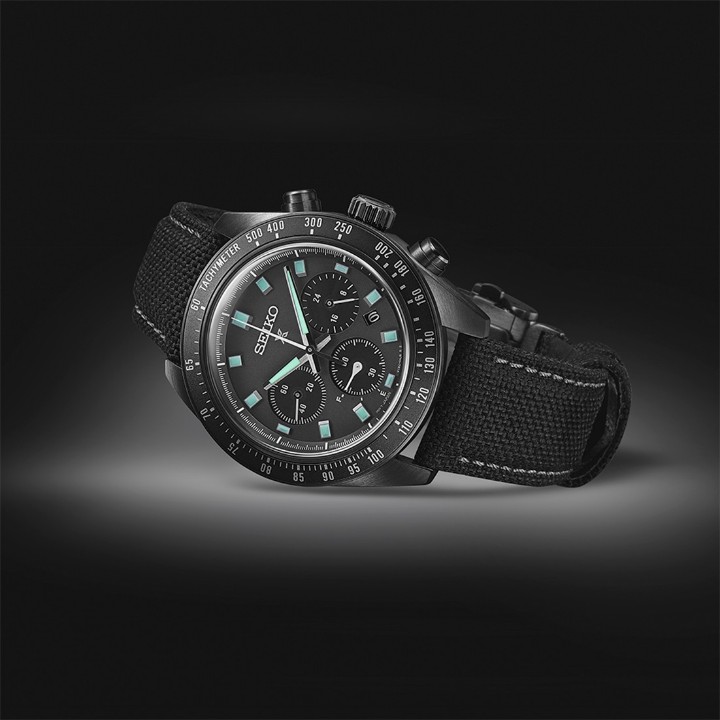 Obrázek Seiko Prospex Speedtimer The Black Series ‘Night Vision’ Solar Speedtimer Chronograph