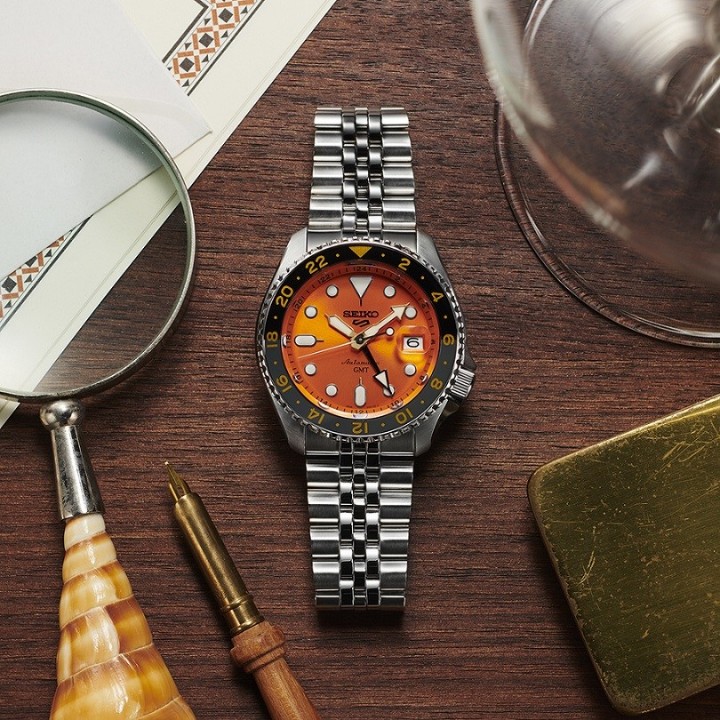 Obrázek Seiko 5 Sports 'Mikan Orange' GMT