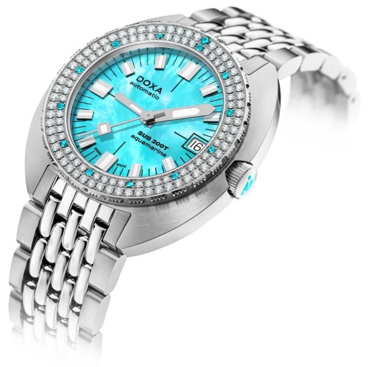 Obrázek Doxa SUB 200T Diamonds Aquamarine