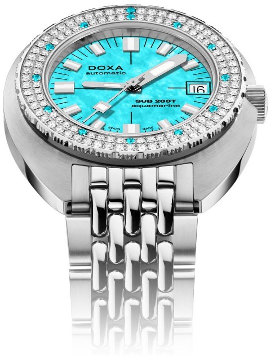 Obrázek Doxa SUB 200T Diamonds Aquamarine